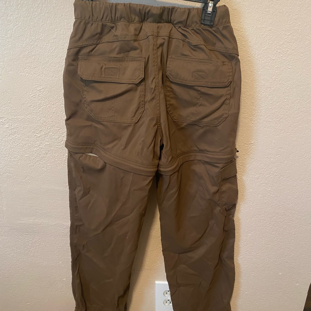 Prana Women's Cargo Zip-Off Pants in Brown - Picture 2 of 3